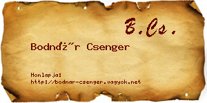 Bodnár Csenger névjegykártya